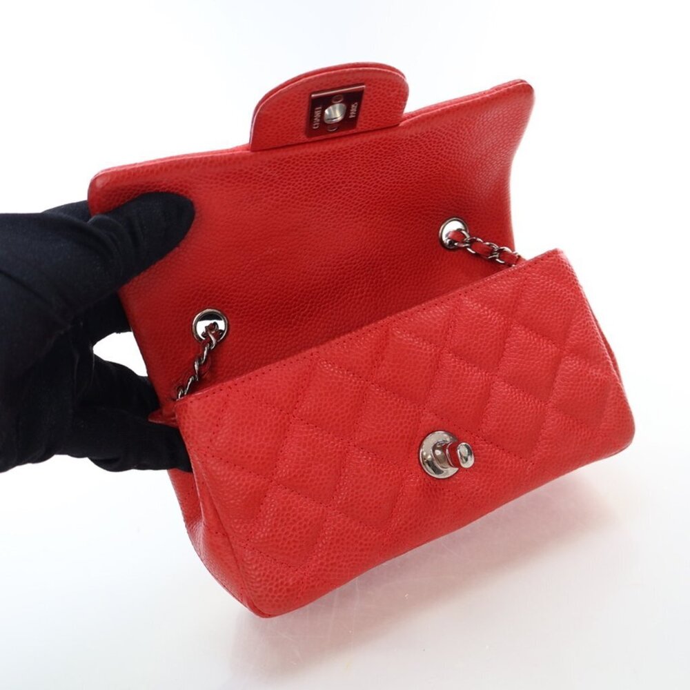 Chanel Mini Caviar Rectangular Classic Single Fla… - image 12